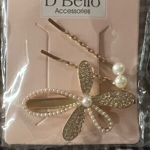 Give away - Bello Gold and Pearl Hair Clip Set